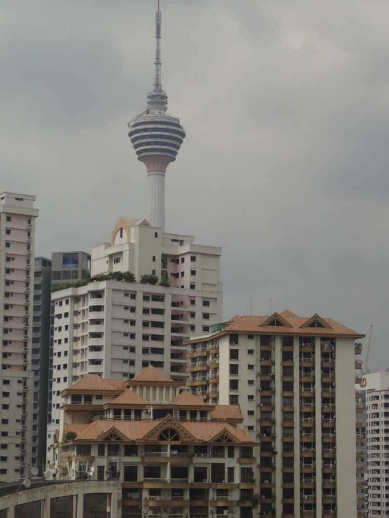 View from hotel room at the Royal Bintang hotel Kuala Lumpur