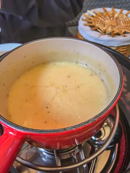 Things to do in Zermatt Switzerland - traditional Swiss cheese fondue