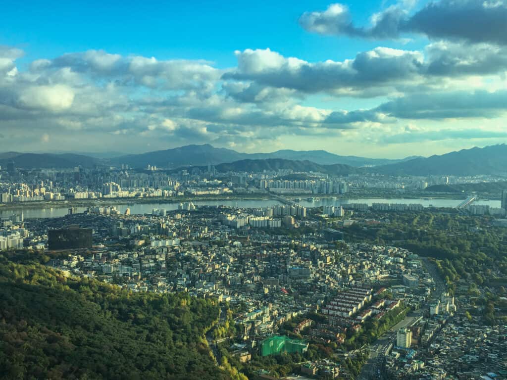 Namsan Seoul Tower - beautiful views from the top