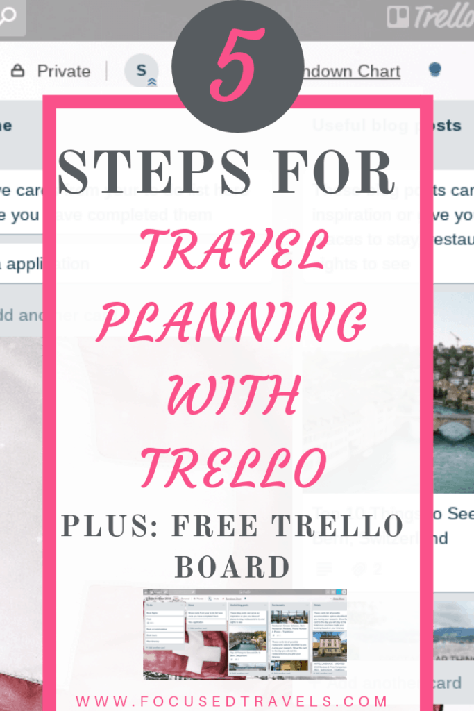 5 Steps for travel planning with Trello