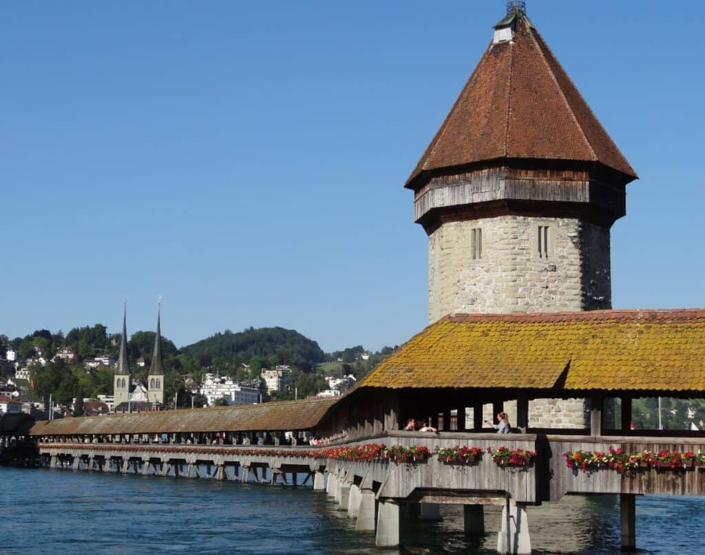 Chapel Bridge in Lucerne - one of the most famous attractions in Lucerne