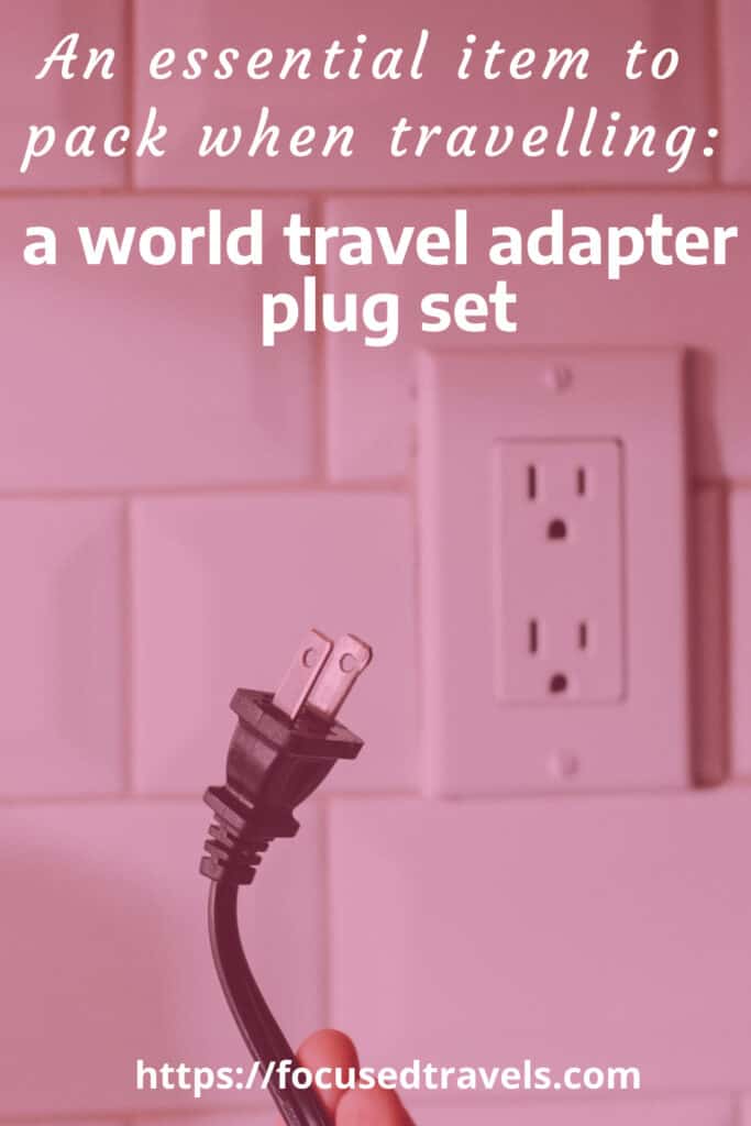 a world travel adapter plug set